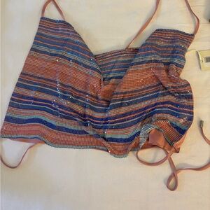 Ramy Brook Multicolor Sequin Top